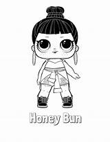Lol Coloring Surprise Bun Honey Pages Doll Printable sketch template