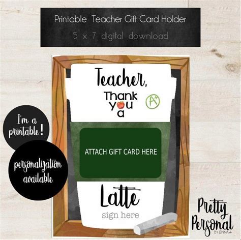 printable editable personalized starbucks coffee teacher etsy