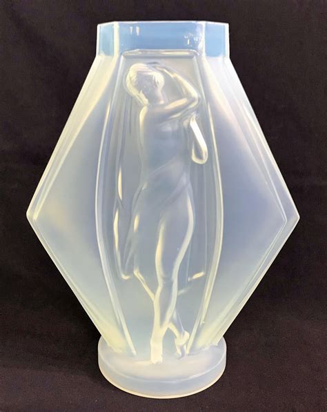 Etling Opalescent Glass Vase