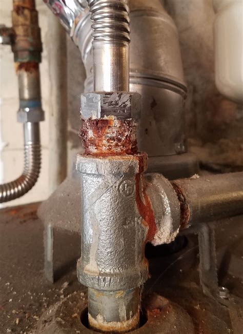plumbing   causing  water heater pipes  rustcorrode