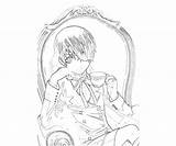 Ciel Phantomhive Style Coloring Pages sketch template