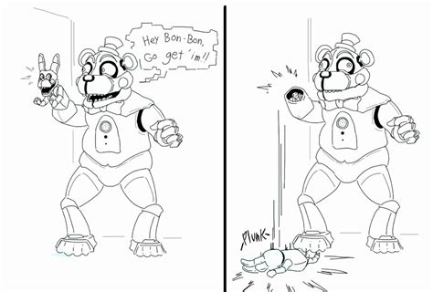 top fnaf coloring pages funtime foxy