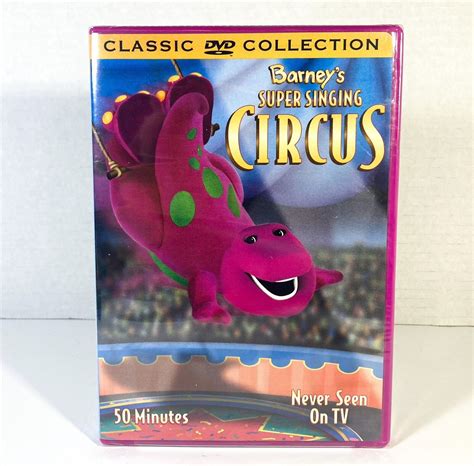 Barneys Super Singing Circus Dvd 2000 Purple Dinosaur New Sealed