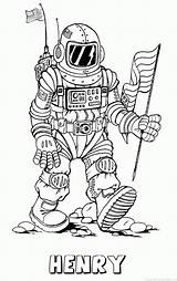 Kleurplaten Naam Astronaut Cavia sketch template