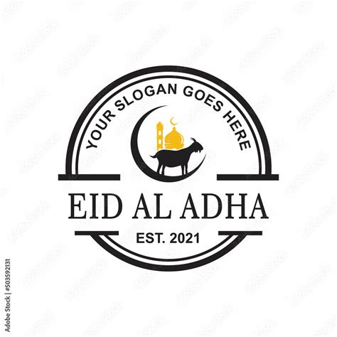 eid al adha logo islamic logo vector stock vector adobe stock