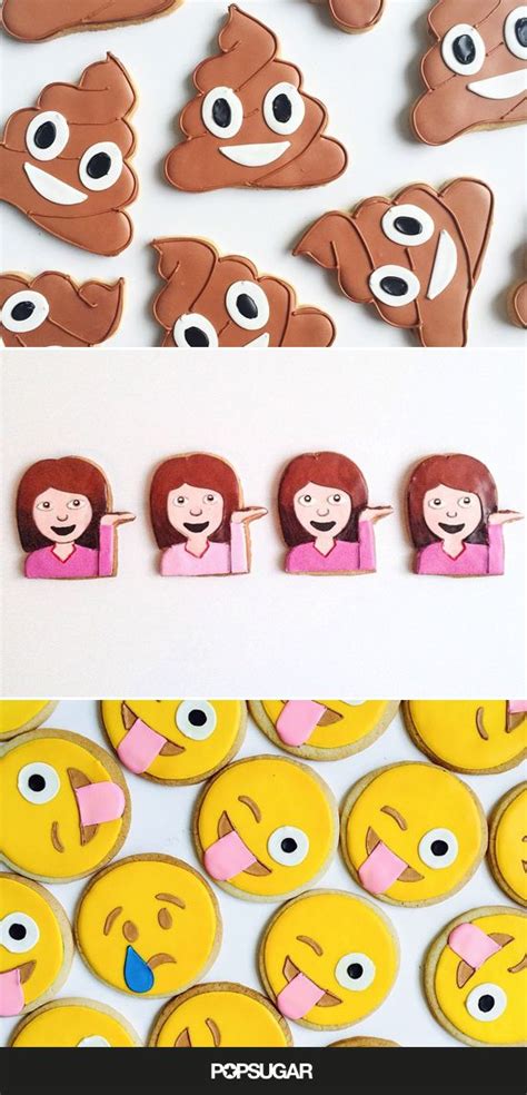 emoji cookies are almost too cute to eat emoji theme
