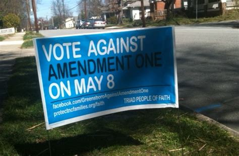 against north carolina amendment one the law of unintended