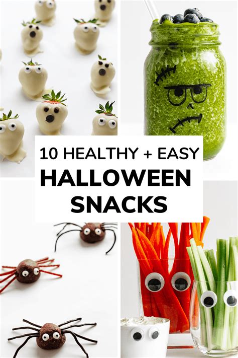 10 Healthy Easy Halloween Snacks Maple Mango Easy Halloween