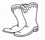 Cowboy Clipart Spurs Boots Coloring Pages Library sketch template