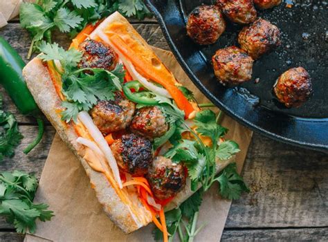 meatball banh mi recipe with images spicy meatballs