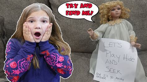 Hide And Seek With The Doll Maker Is Carlie Turning Into A Doll Youtube