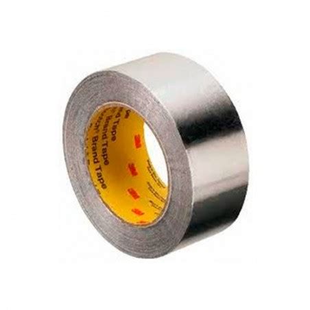 cinta de aluminio plateado  mm    resistente  la flama humedad rayos uv