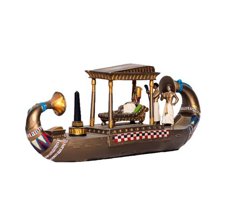 Ancient Egyptian Cleopatra Boat Statue