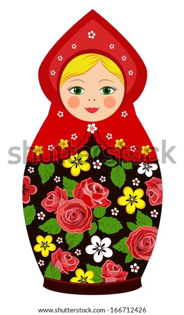 russian tradition matryoshka dolls vector stock vector royalty free
