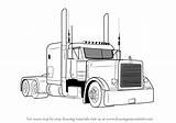 Peterbilt Truck Semi Drawing 379 Draw Coloring Trucks Step Pages Drawings Drawingtutorials101 Big Tutorials Sketch Learn Rig Custom Car 389 sketch template