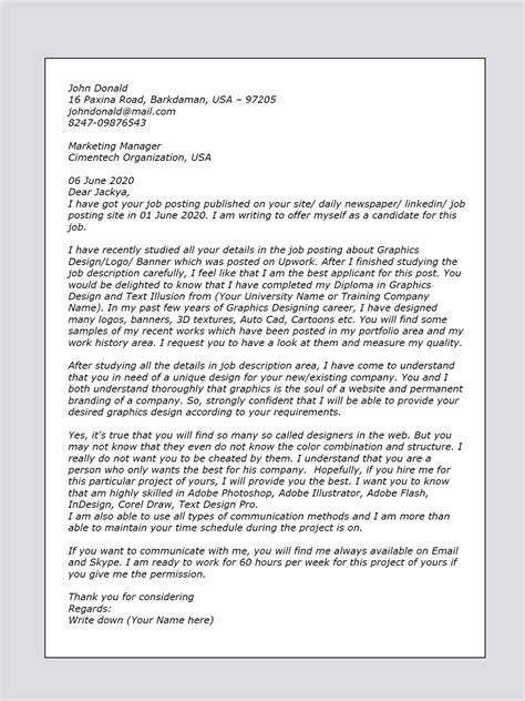 cover letter  web design proposal nail  proposal