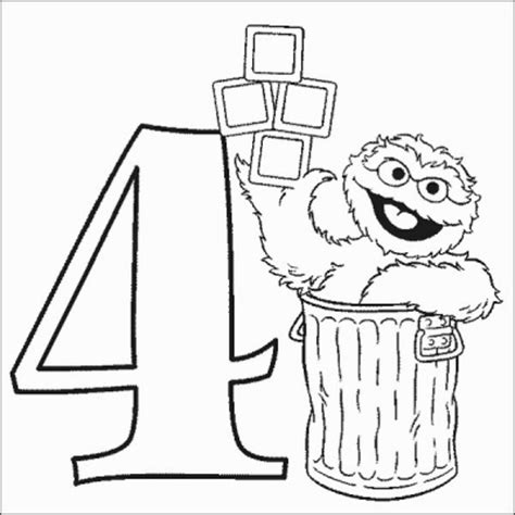 oscar number  coloring pages printfree