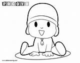 Pocoyo Coloring Pages Chibi Printable Adults Kids sketch template