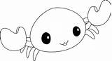 Crab sketch template