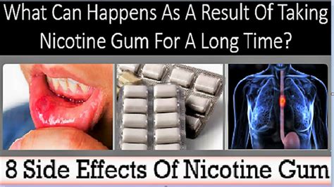 what can happens as a result of taking nicotine gum for a long time 8