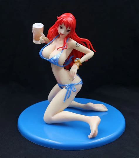 Anime One Piece Pop Nami Beer Swimsuit Ver Bb Pvc Action Figure Resin