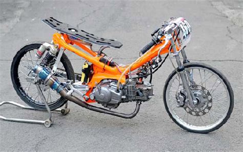 gambar sketsa motor drag mio terkeren motor jepit