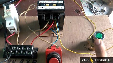 single phase starter connection diagramsubmersible starter connection youtube