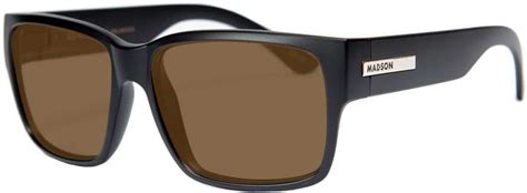 Madson Classico Polarized Sunglasses Black Matte Bronze
