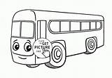 Bus Coloring Cartoon Pages City Wuppsy Kids Toddlers Transportation Printables Tractor Buses Print Trucks sketch template