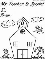 Teacher Coloring Pages Appreciation School Kids Ever Special Drawing Color Print Printable Church Getcolorings Collection Getdrawings Educational Say House sketch template
