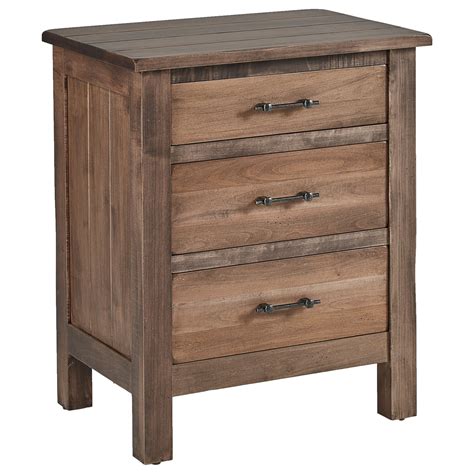 daniels amish bryson customizable solid wood  drawer nightstand vandrie home furnishings