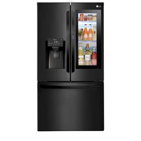 lg lfxsm  cu ft  door french door smart refrigerator  instaview door  door