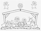 Colorear Nacimiento Dibujos Nativity Manger sketch template
