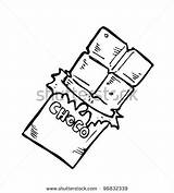 Chocolate Bar Coloring Bars Candy Stock Designlooter Doodles Vector Drawings 21kb 470px Pic Shutterstock sketch template