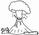 Volcano Coloring Pages Printable Explosion Drawing Cartoon Eruption Volcanic Colouring Print Color Nature Sheet Drawings Sheets Draw Dangerous Getdrawings Getcolorings sketch template