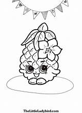 Pineapple Drawing Crush Shopkins Coloring Getdrawings sketch template