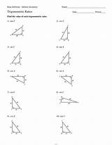 Ratios Trigonometric Kuta Worksheets Worksheet Trig Tangent Sine Cosine Trigonometry Inverse Indicated sketch template