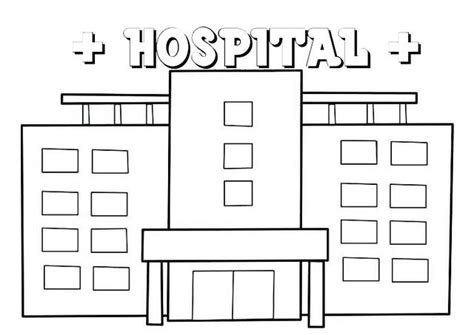 modern  large hospital coloring pages  kids