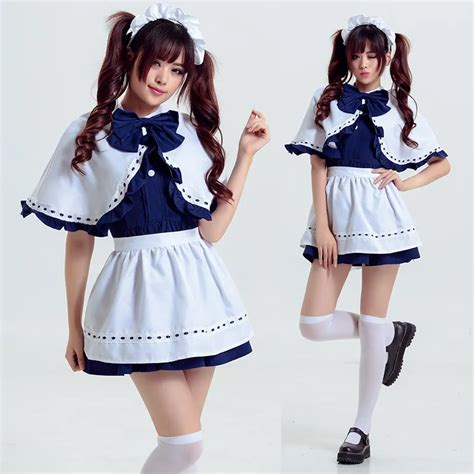 2019 sexy adult japanese anime maid cosplay costumes with a small shawl