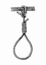 Noose Hangman Rope Clip Suicide Gallows sketch template