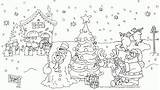 Pole North Coloring Print Color Pages Enjoy Christmas Xmas sketch template