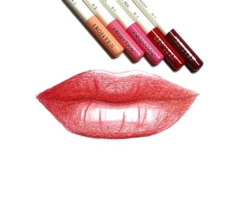 draw lips  irojiten colored pencils tombow usa blog
