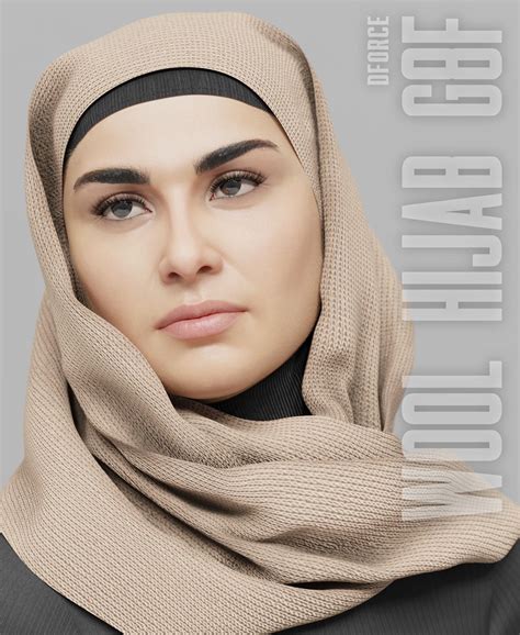 new release dforce wool hijab for daz genesis 8 female by vicey3d