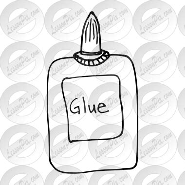 glue bottle outline  classroom therapy  great glue bottle clipart