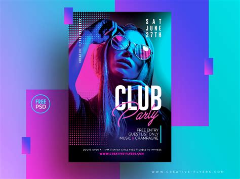 fashion print marketing flyers photoshop psd template elegant