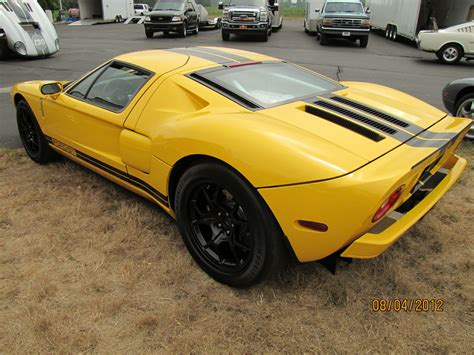 ford gt rare yellow ford gt sports car shelby