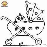 Coloring Kinderwagen Pram Besuchen Wagen sketch template