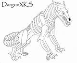 Dragon Coloring Pages Skeleton Booster Library Clipart Drawings Comments sketch template