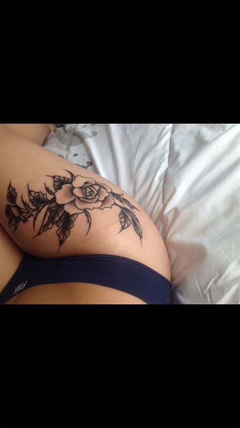 pin by vivian brooke on tattoos rose tattoo thigh tattoos thigh
