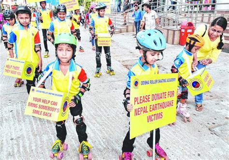 Tiny Tots On Roller Skates To Help Quake Ravaged Nepal